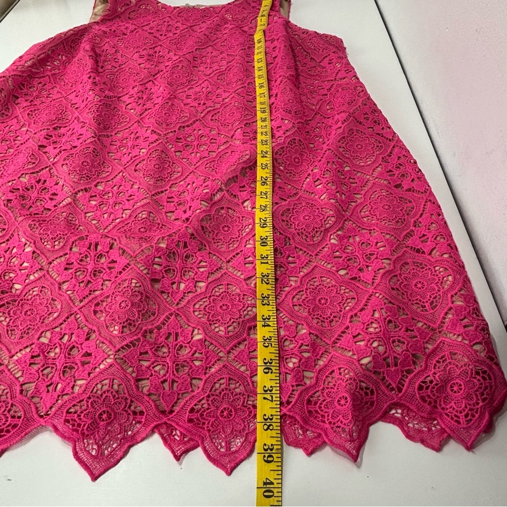 New Eliza J Embroidered Lace Overlay Cocktail Dress Scalloped Hem 20w plus size - Picture 12 of 17